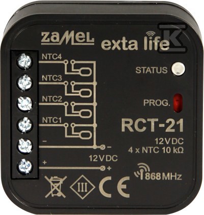 Radiowy czujnik temperatury dopuszkowy, - EXL10000025